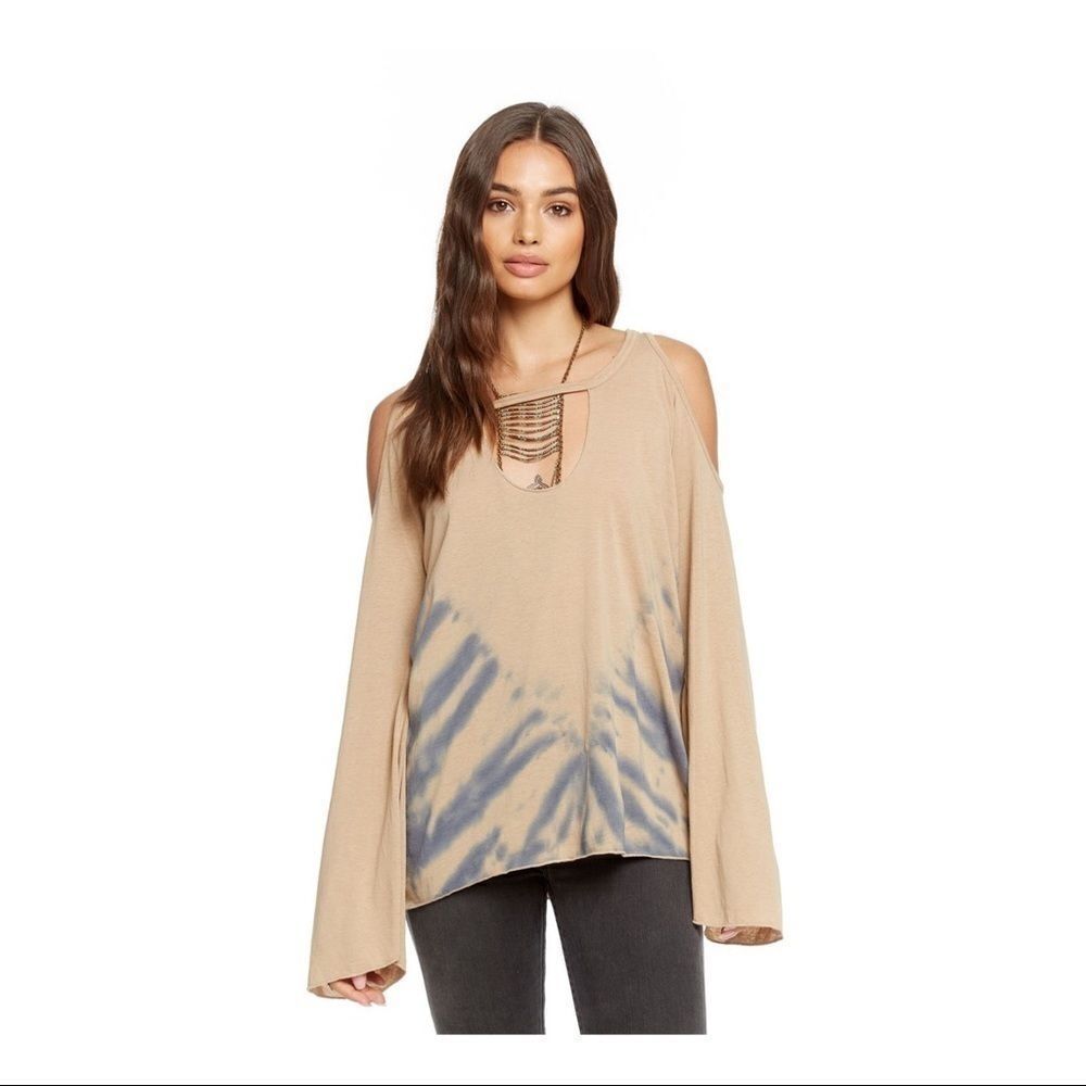 Chaser | Jersey Cold Shoulder Vented Neck Top